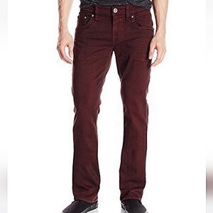 Rock Revival Maroon "Marlin" Straight Jeans-Size 32x34